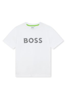 Boss Kidswear: Серая футболка 