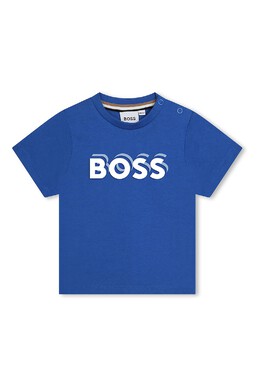 Boss Kidswear: Белая футболка 