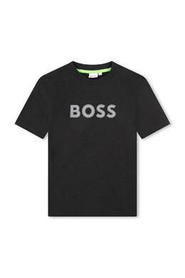 Boss Kidswear: Чёрная футболка 