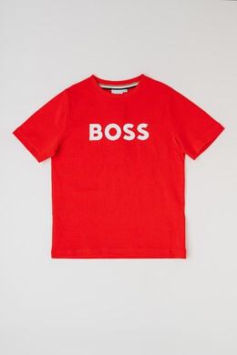 Boss Kidswear: Хлопковая футболка 