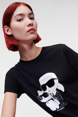 Karl Lagerfeld: Хлопковая футболка  Ikonik