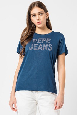 Pepe Jeans London: Синяя футболка 