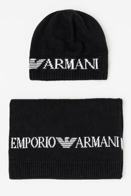 Emporio Armani: Чёрная шапка 