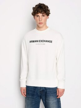 Armani Exchange: Белый свитшот 