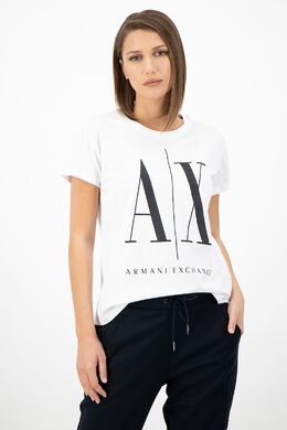 Armani Exchange: Чёрная футболка 