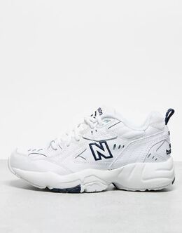 New Balance: Белые кроссовки  608