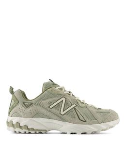 New Balance: Зелёные кроссовки 