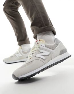 New Balance: Светлые кроссовки  574