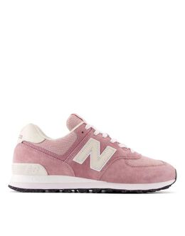 New Balance: Розовые кроссовки  574