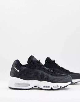 Nike: Чёрные кроссовки Air Max 95