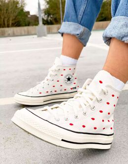 Converse: Белые кеды  Chuck 70 Hi