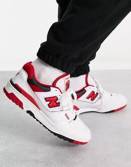 New Balance: Белые кроссовки  550