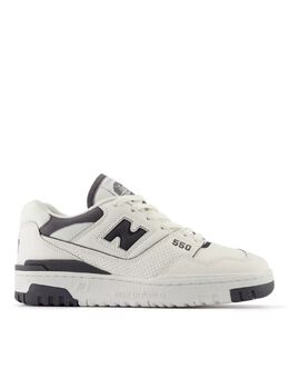 New Balance: Серые кроссовки  550