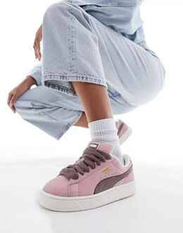 PUMA: Розовые кроссовки  Suede