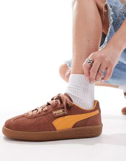 PUMA: Коричневые кроссовки 