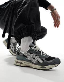 Asics: Чёрные кроссовки  Gel