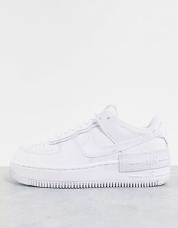 Nike: Белые кроссовки  Air Force 1 Shadow