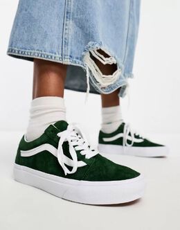 Vans: Зелёные кроссовки  Old Skool