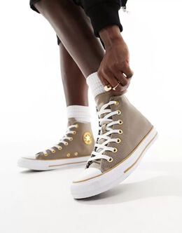 Converse: Коричневые кроссовки  Chuck Taylor All Star