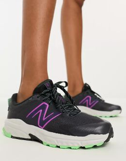 New Balance: Чёрные кроссовки 