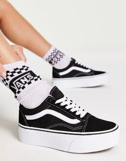 Vans: Чёрные кроссовки  Old Skool