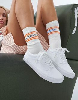 Vans: Белые кроссовки  Old Skool