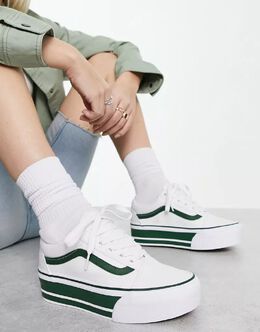 Vans: Белые кроссовки  Old Skool