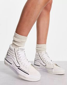 Vans: Белые кроссовки  Sk8-Hi