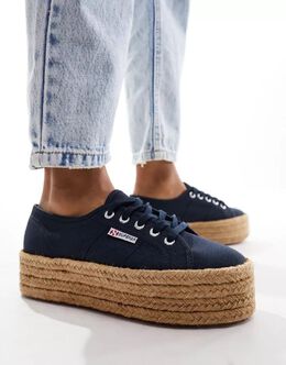 Superga: Тёмные кроссовки 