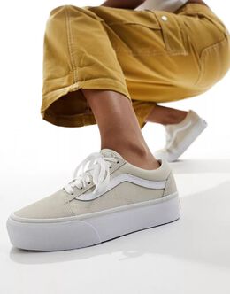 Vans: Светлые кроссовки  Old Skool