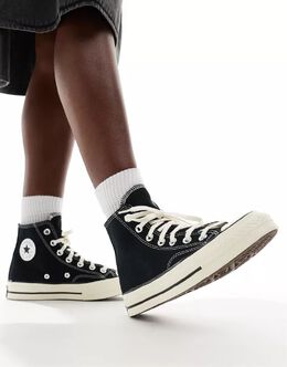 Converse: Чёрные кеды  Chuck 70 Hi