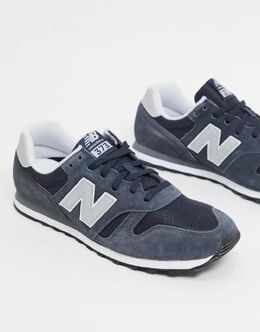 New Balance: Тёмные кроссовки  373