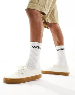 Vans: Белые кроссовки  Authentic