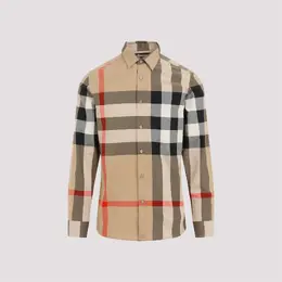 Burberry: Бежевая рубашка 