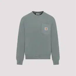 Carhartt Wip: Зелёный свитшот 