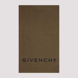 Givenchy: Шарф цвета хаки 