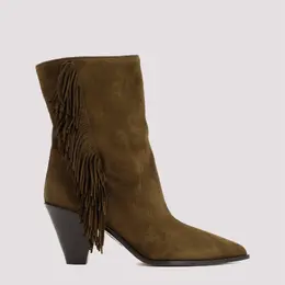 Aquazzura: Зелёные ботинки 