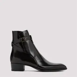 Saint Laurent: Коричневые ботинки  Wyatt 40