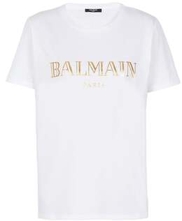 Balmain: Золотая футболка