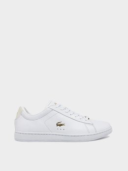 Lacoste: Белые кеды  Carnaby Evo