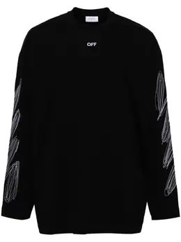 Off-White: Хлопковая футболка  Diag