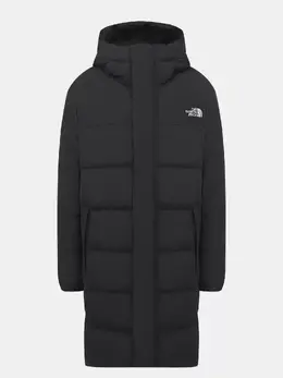 The North Face: Чёрный пуховик 