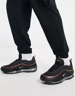 Nike: Чёрные кроссовки Air Max 97