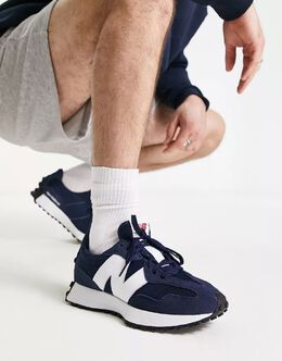 New Balance: Белые кроссовки  327