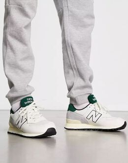 New Balance: Тёмные кроссовки  574
