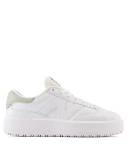 New Balance: Белые кроссовки 