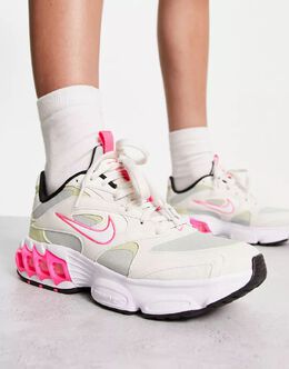 Nike: Серебристые кроссовки  Zoom Air Fire