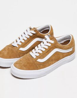 Vans: Коричневые кроссовки  Old Skool