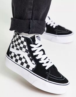 Vans: Чёрные кроссовки  Sk8-Hi