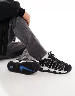 Nike: Чёрные кроссовки  Air More Uptempo 96